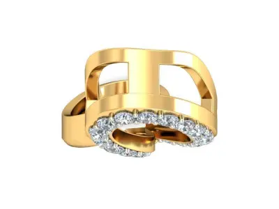 Solitaire Women Pendant 3dm STL OBJ FBX Renders Details 3D print model 76