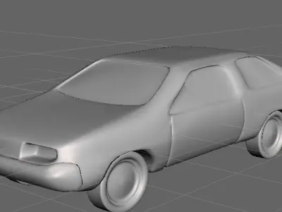 Lowpoly car 3D model Low-poly 3D model
