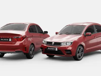 Proton Saga 2019 3D model