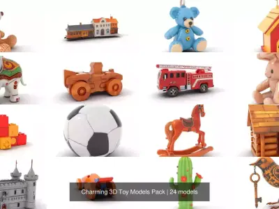 Charming 3D Toy Models Pack
