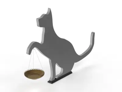 Cat Decor for table or shelf 3D model