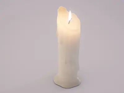 candle Low-poly 3D model