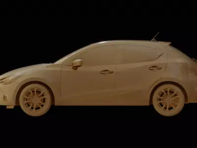 Mazda 2 year 2015 3D print model