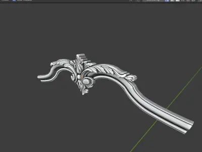 Classic decor ornament carved 10 3D model