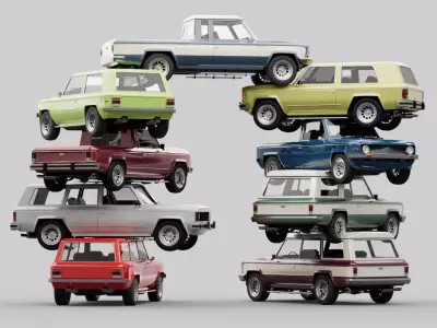 70s-80s big generic suv pack