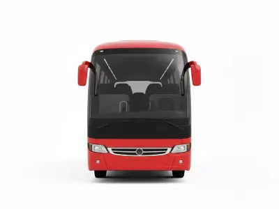 Luxury Touring Coach Bus Low-poly 3D model