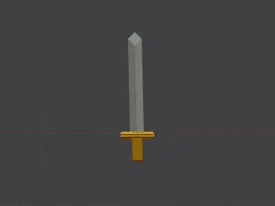 Low Poly Sword Free low-poly 3D model