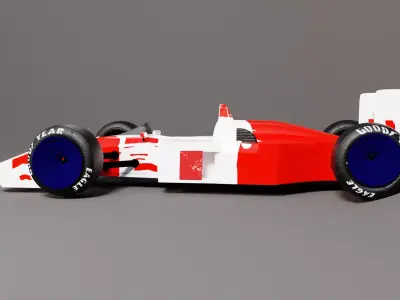 F1 Car Lowpoly 2023  3D model