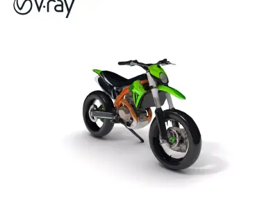 Offroad Motorcycle D Model Pack with HighQuality Textures Low-poly 3D model