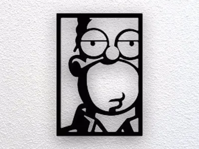 Simpsons Wall Art 3D print model