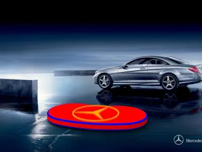 Mercedes pendant for 3D printing 3D print model