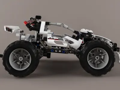 Lego Technic Quad-Bike Alternative Model 3D model
