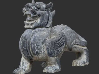 Chinese Stone Sculpture 3d scan 3D model