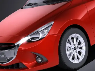 Mazda 2 2017 VRAY 3D model