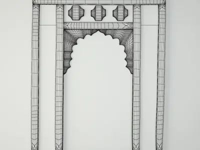 19th-C Turkish Mirror 3D model