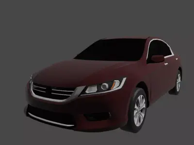 2015 Honda Accord LX  Low-poly 3D model