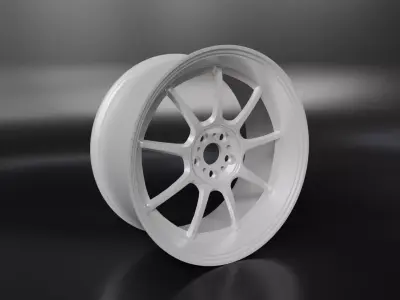 Work Emotion D9R Low-poly 3D model