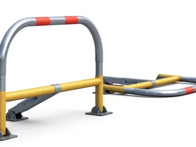 Parking Barrier 3D model
