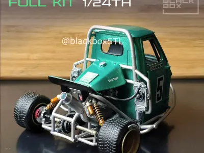 TURBO PROTO 3 wheeler FULL MODELKIT 1-24 3D print model