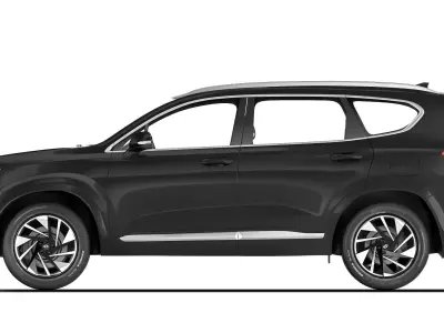 Hyundai SantaFe 2021 3D model
