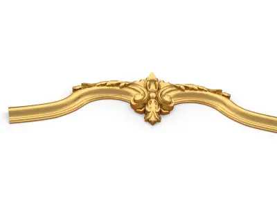 Classic decor ornament carved 10 3D model