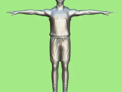 T-P Rigged Kawhi Leonard Los Angeles Clippers 3D model