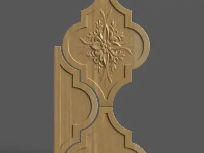 Elegant Tile 3D Model  STL for Wall Art  Home Decoration 3D print model