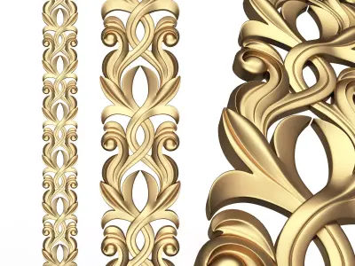 Ornament Element Molding 016 Low-poly 3D model