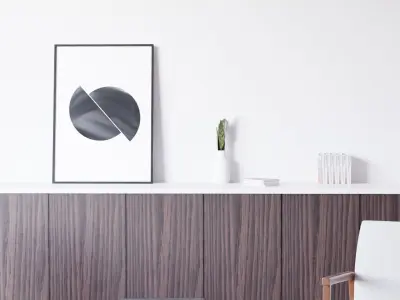 scandinavian living room 3D model