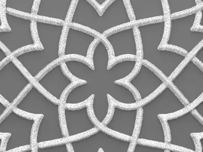 Lattice Arab panel 3D 56 3D model
