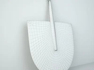 African Handwoven Fan 41 3D model