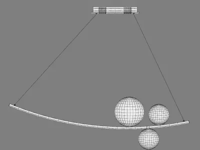 815436 Croco Lightstar Ceiling chandelier 3D model