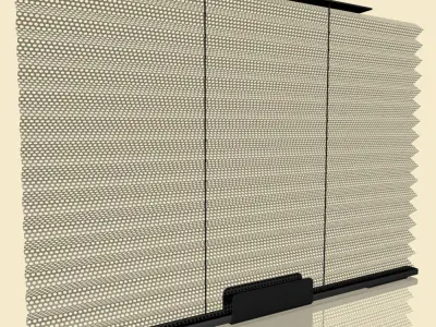 Car Window Curtain 3D model