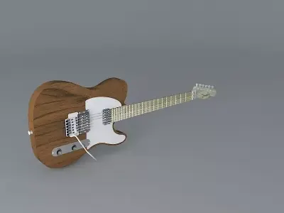 A HOT RODDED Fender Telecaster guitar Free 3D model