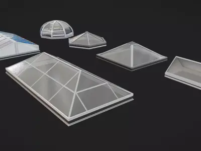 Skylights Low-poly 3D model