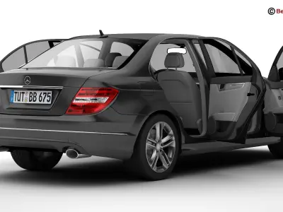 Mercedes C Class 2012 3D model