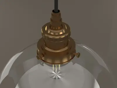 Hanging Light 4 3D model