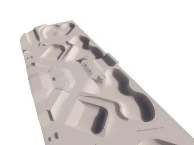 Skatepark-Skate Park PACK 3D model