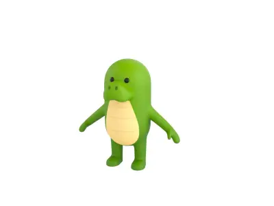 Crocodile Character 3D model