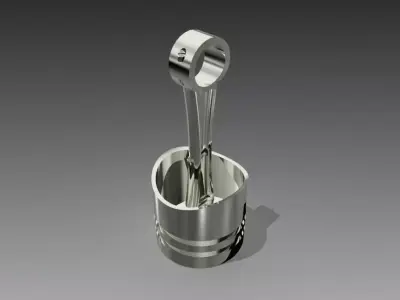 Piston Head Pendant 3D print model