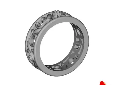 Rail Ring 3D print model