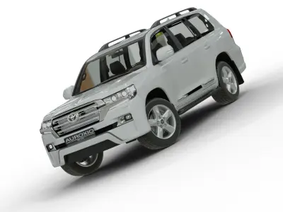 realistic land cruiser prado 3D model