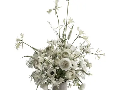 Flower In Vase 95 3D model