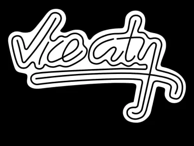 Vice City Neon Sign 3D model
