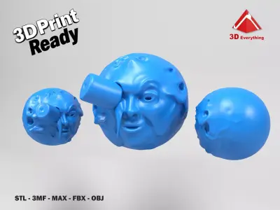 Trip to the moon 3D print model