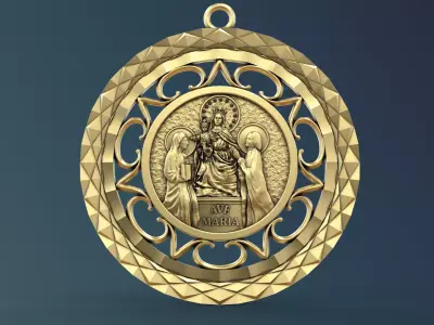 Ave Maria pendant  3D print model