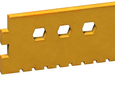 PLASTIC ROAD SAFETY BARRICADES Low-poly 3D model