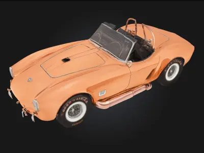 Copper Cobra Roadster  Sleek Power with a Gleaming Finish 3D model