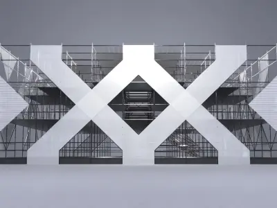 Layher Structure Pavilion 3 3D model