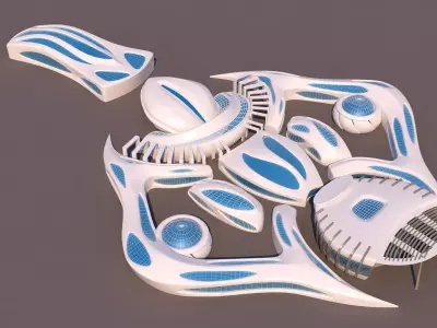 0006 - Organic Building Pro-01 3D model